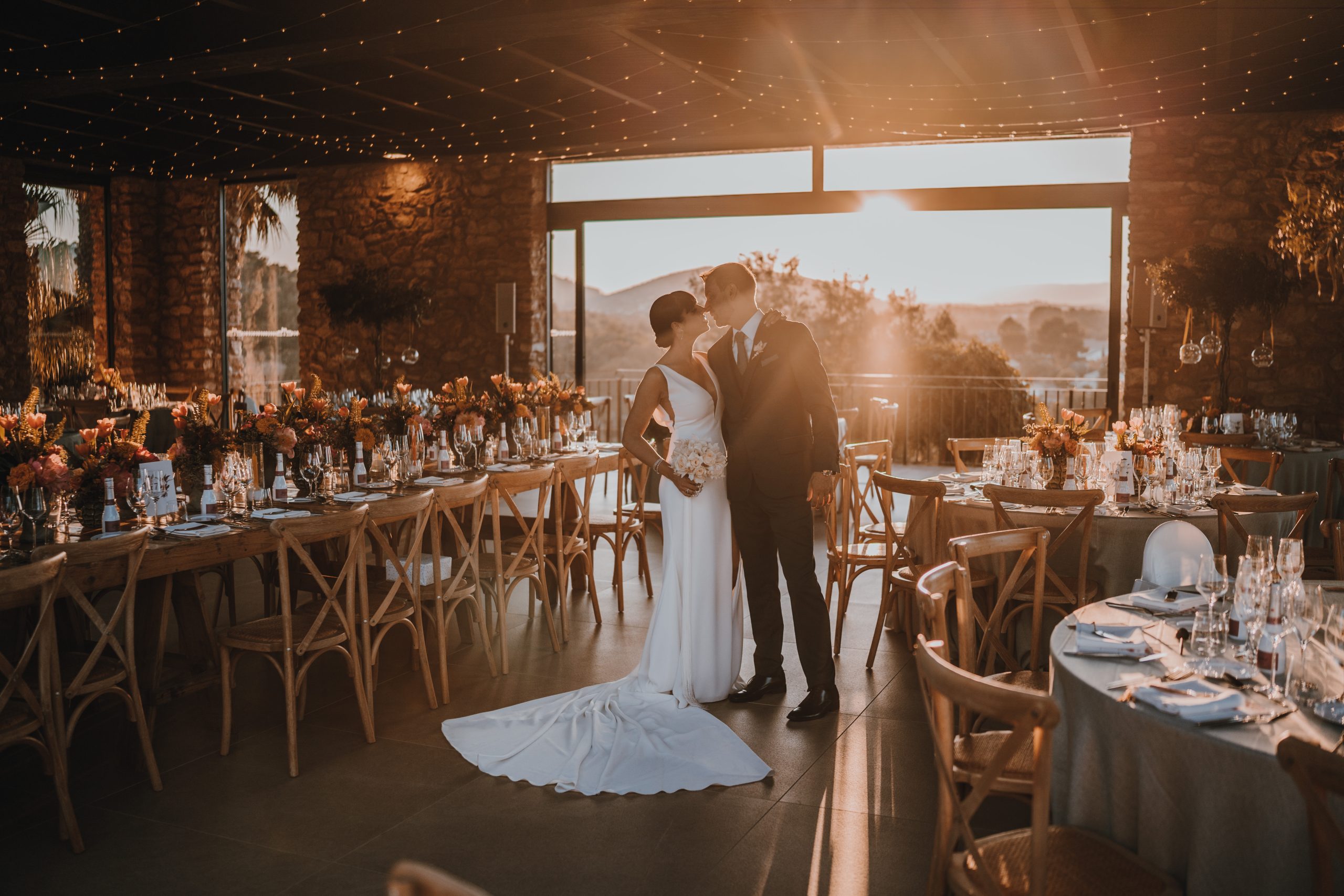 La Masía Les Casotes - Bodas al atardecer en verano