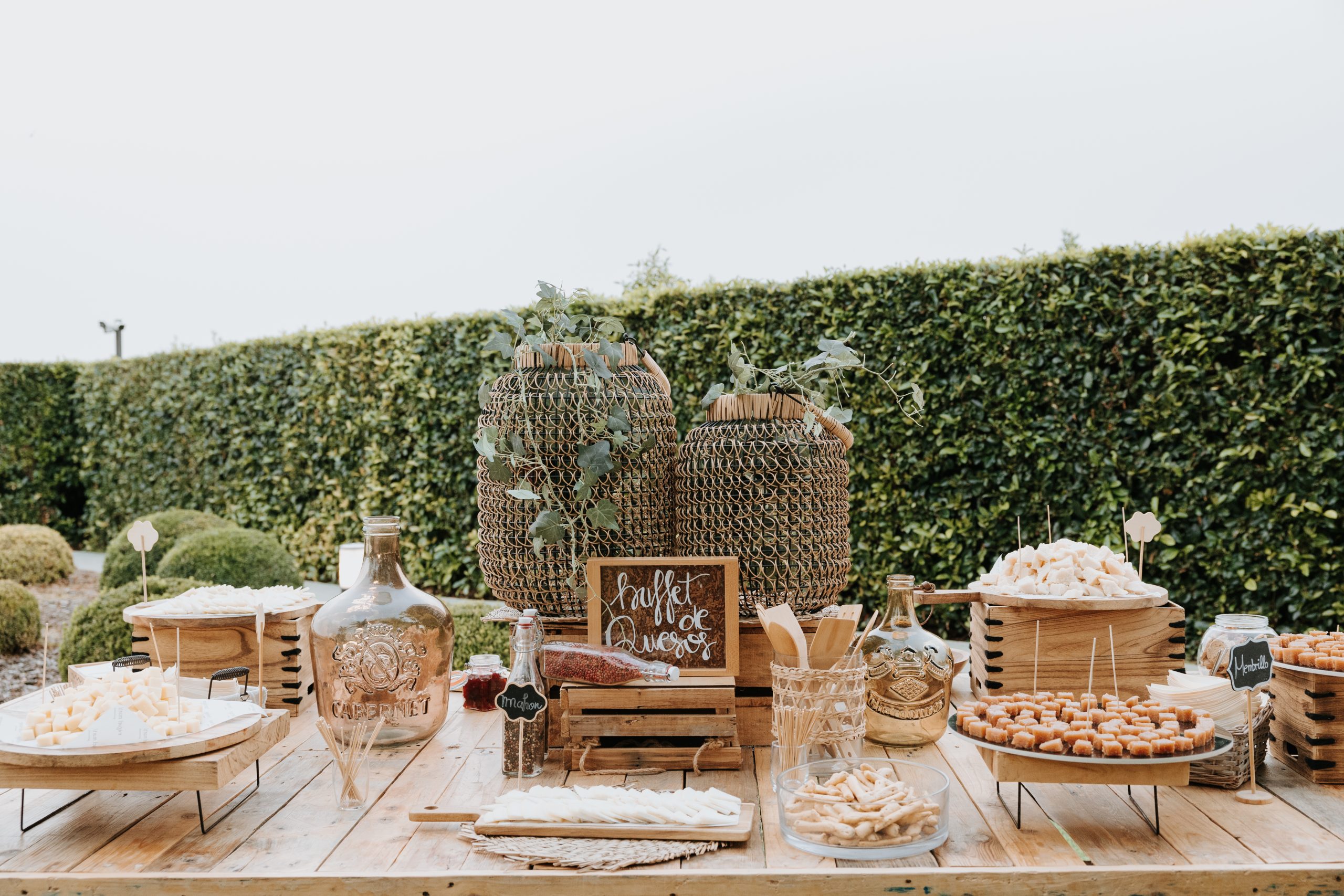 Bufet de quesos. Tendencias en bodas - Juan García
